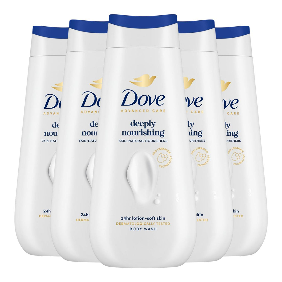 Advanced Care Deeply Nourishing Body Wash 24h Micromoisture, 5x225ml | Set of 5