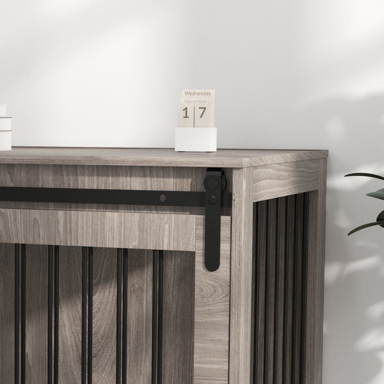 Dog Crate W/ Cushion | Brown