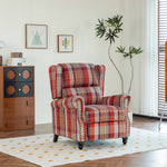 Elegant Wingback Recliner Armchair | Red