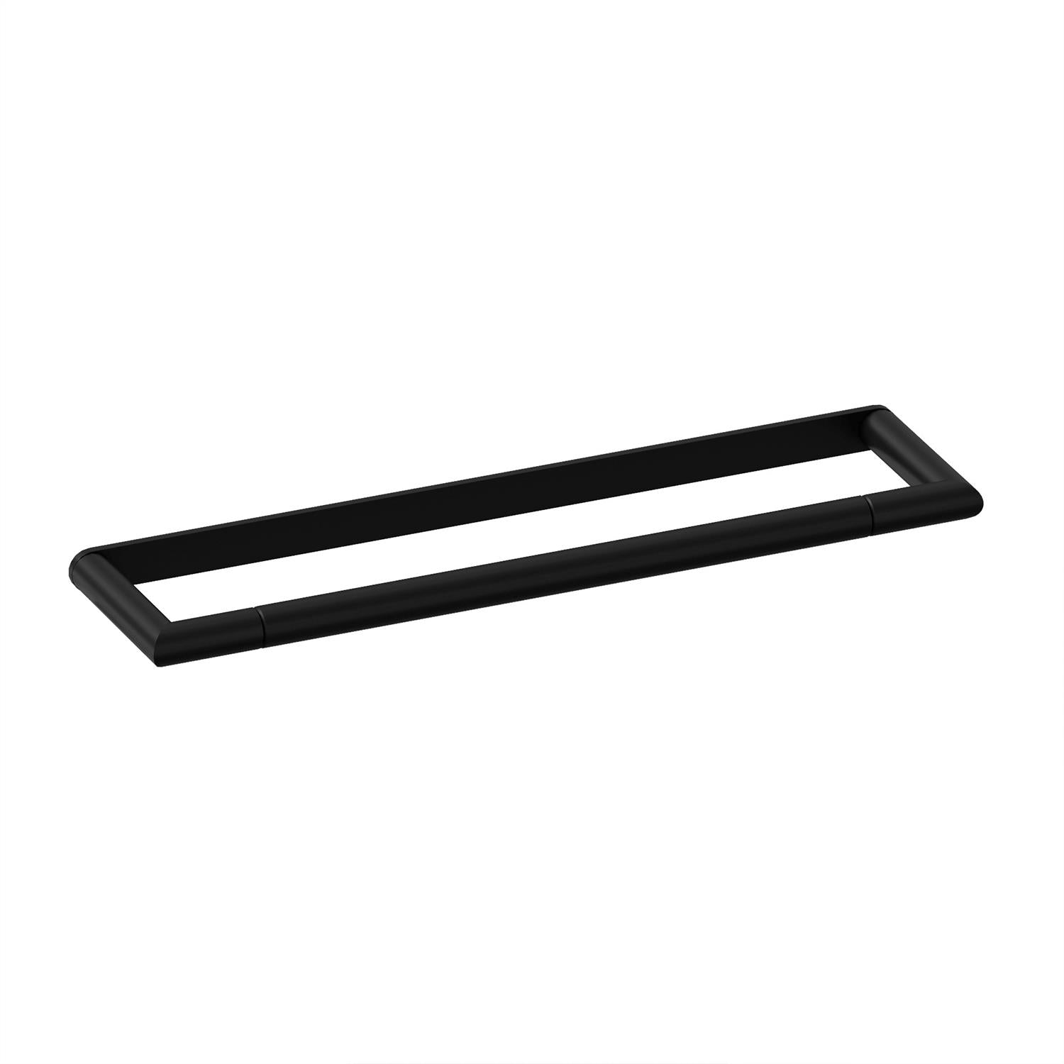 Towel Rail 30cm Matt Black Hidden Fixings 5kg Resistance Micra Collection
