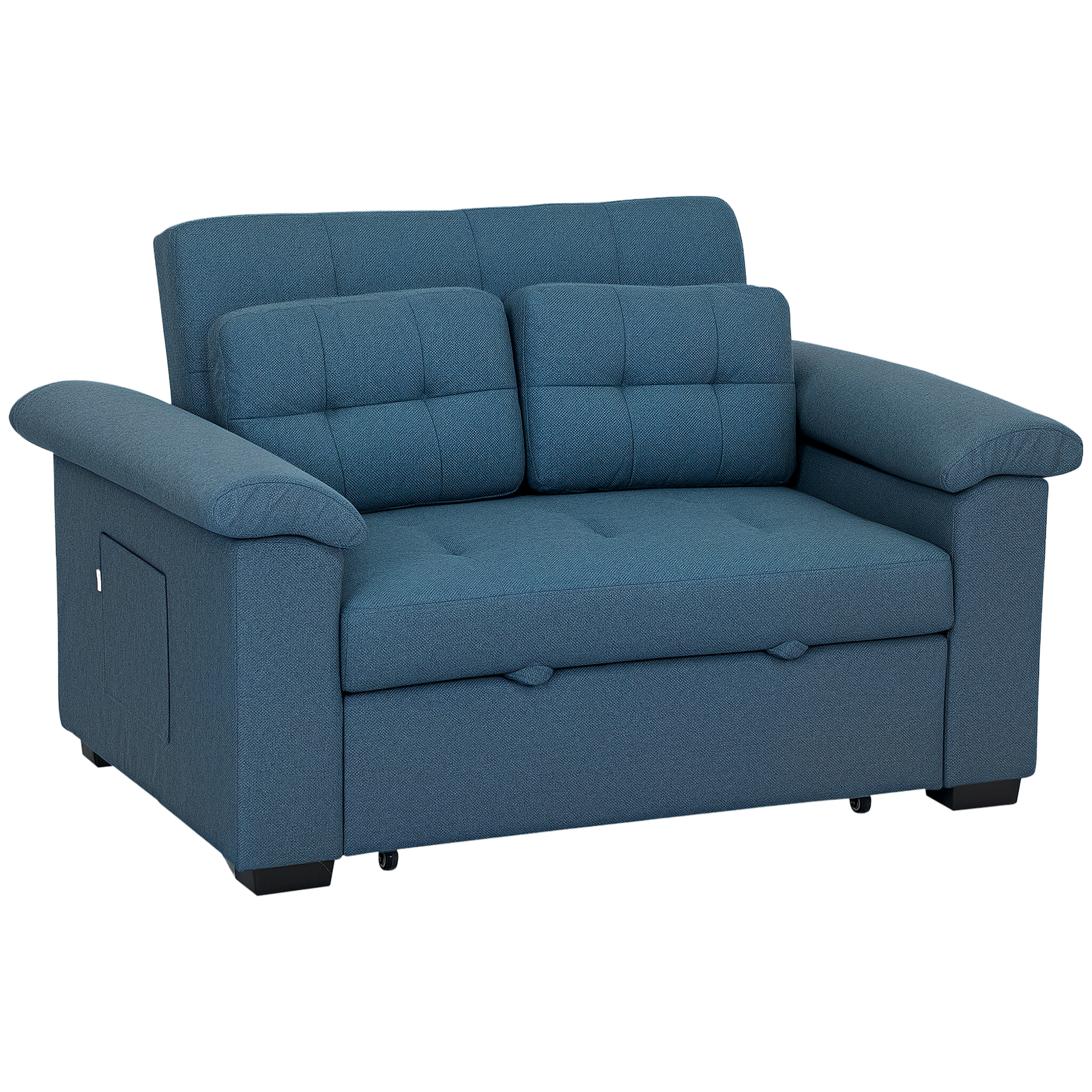 Click Clack Sofa Bed 2 Seater Sofa Bed For Living Room | Blue