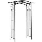 Outsunny 211cm Height Metal Garden Arch Arbor For Wedding Decor