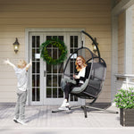 Hanging Egg Chair Set | Dark Gray