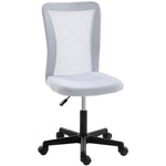 Vinsetto Mesh Office Chair Armless Adjustable Height White