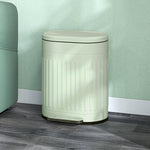 20/30l Pedal Bin, Metal Kitchen Bin With Soft-close Lid | Medium | Light Green