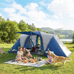 Family Camping Tent 3000mm Waterproof 8-12 Person | Blue