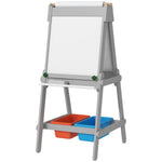 Aiyaplay Double Sided Art Easel For Kids With Paper Roll