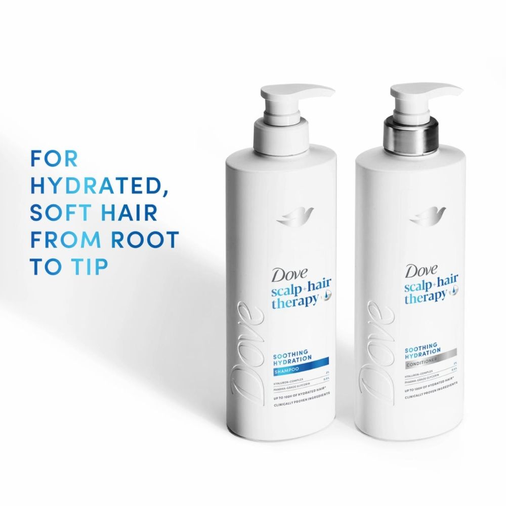 DOVE Scalp + Hair Therapy Soothing Hydration Conditioner 700ml 6 Pack, Peta