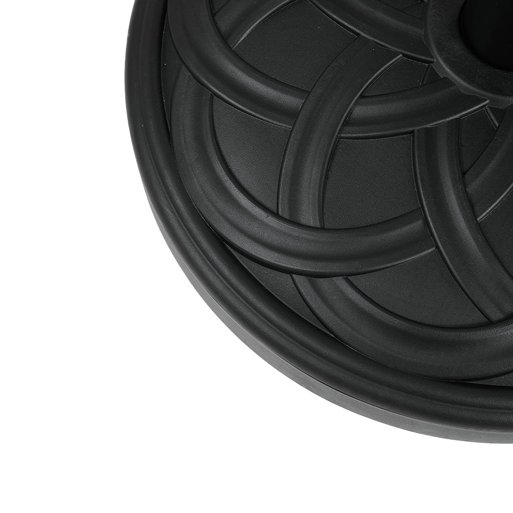 25kg Heavy-Duty Round Umbrella Base with Spiral-Cross Reinforcement Design