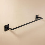Towel Rail, 45cm, Self-adhesive, Black, Anti-corrosion, Stick Collection