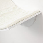 Wood Cat Shelf Perch Bed Curved Climber Wall-mounted Cat Furniture | White