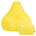 Recliner Indoor Outdoor Bean Bag Chair & Pouffe Chair | Yellow