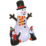 Blow Up Christmas Inflatables With Flashing Projector Light