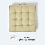 Cotton Armchair Booster Cushion | 50cm x 50cm | Sage Green