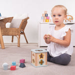 Bigjigs Toys Wooden Shape Sorter, Includes 9 Play Pieces