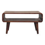 Solid Wood Open Chestnut Media Unit