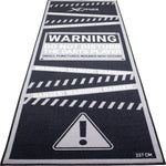 Darts Mat For Home Practice - Warning Do Not Disturb The Darts Player | One Size | Black