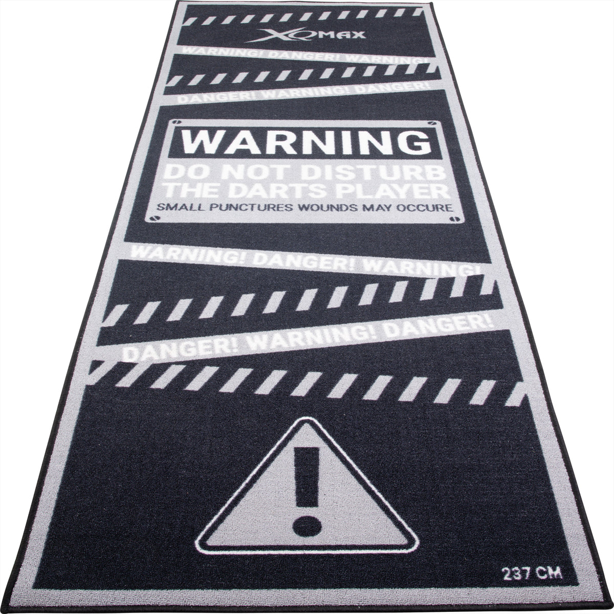 Darts Mat For Home Practice - Warning Do Not Disturb The Darts Player | One Size | Black