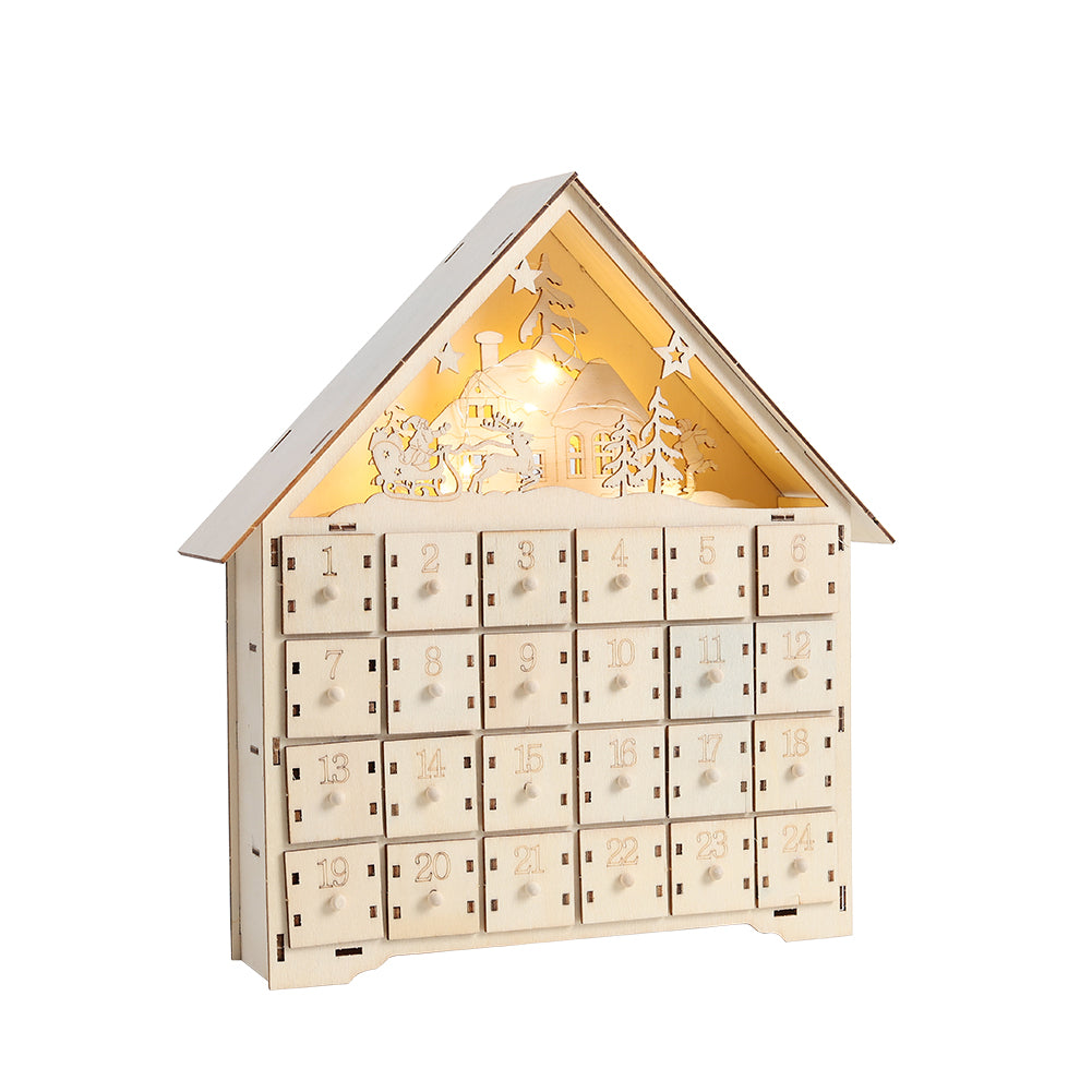Christmas Advent Calendar With Led Lights