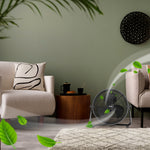 14/16/20" Circular Floor Fan - Powerful Air Cooling Fan With 3 Speed Settings | 14" | Black