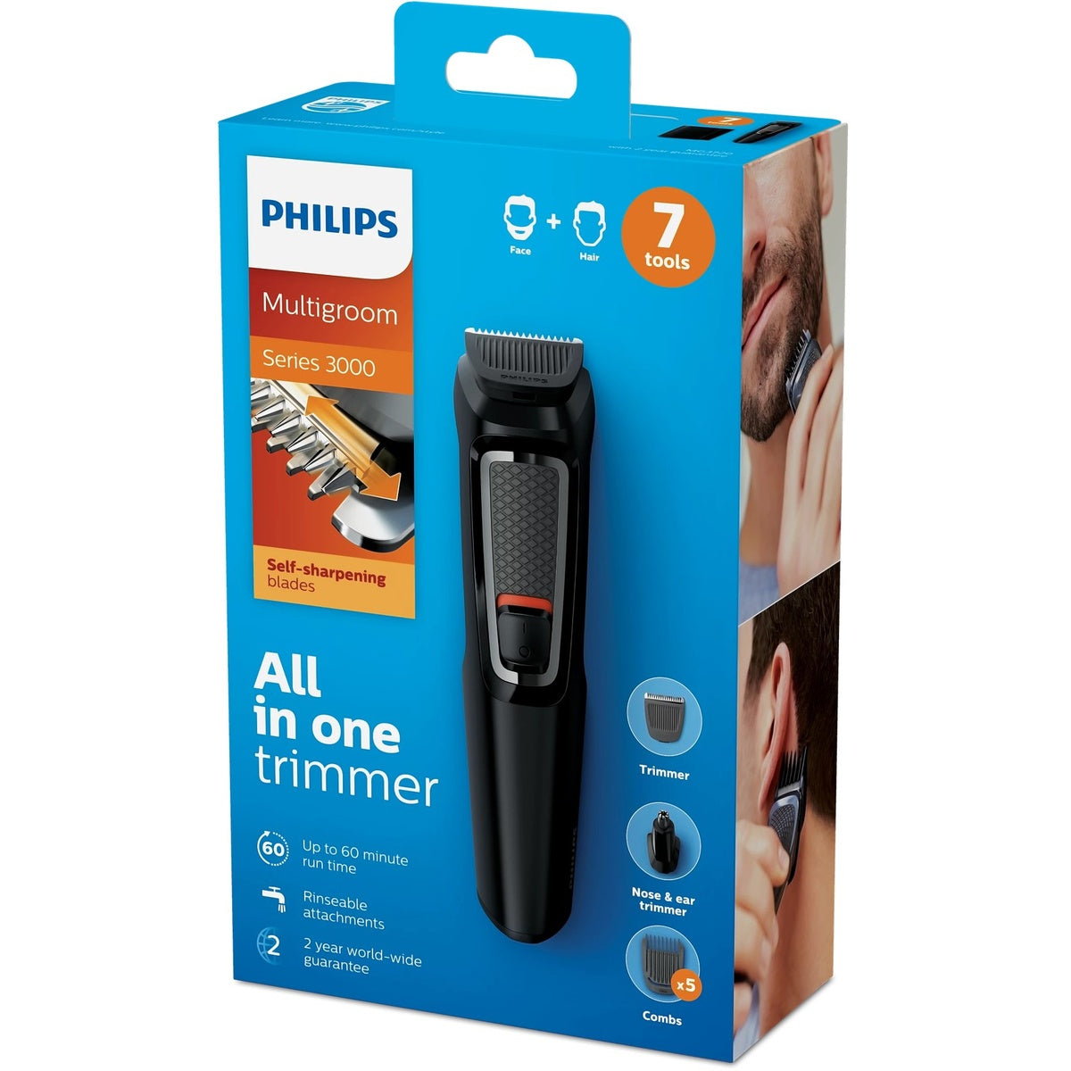 Mg3720/33 Multigroom Series 3000 7-in-1 Trimmer | Black