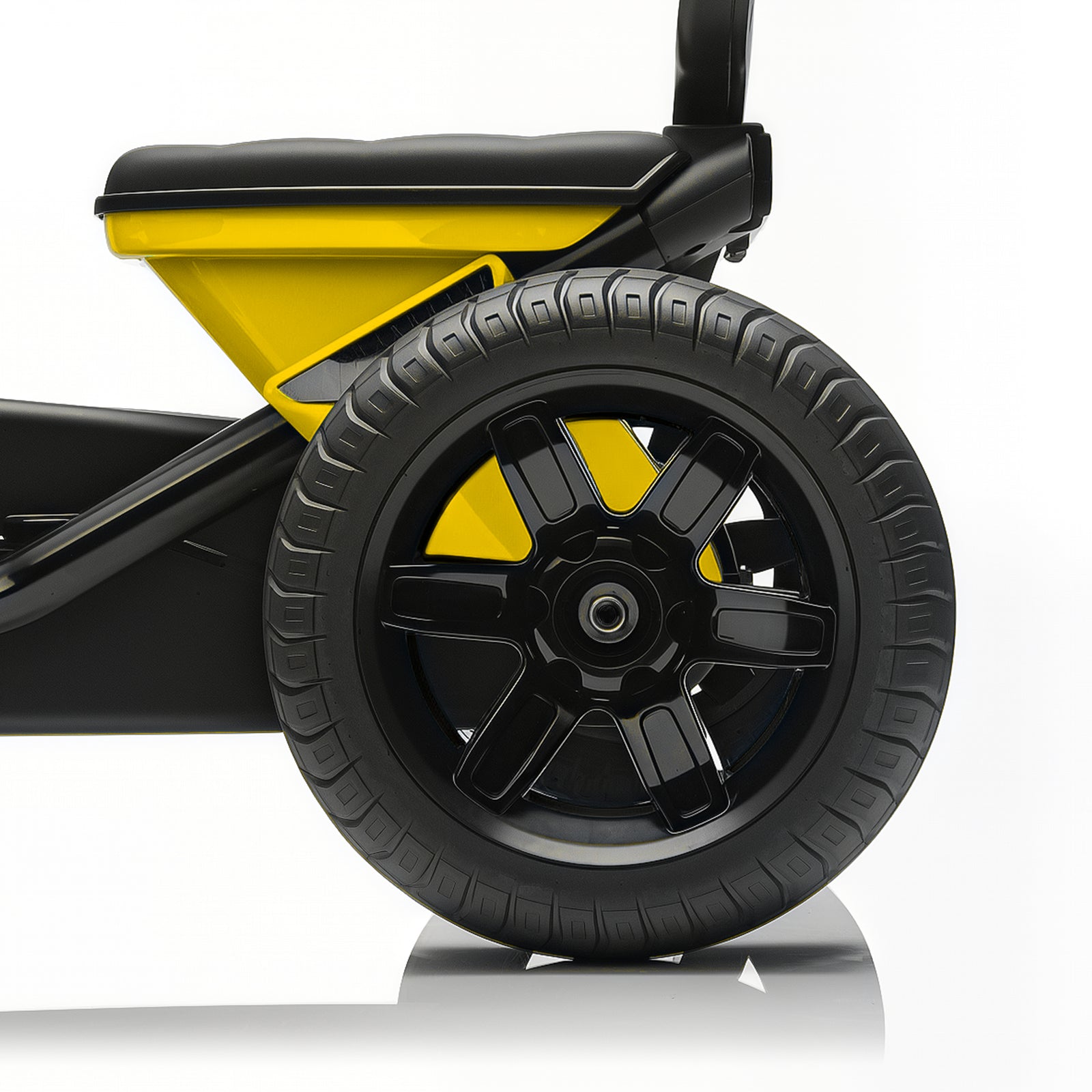 Pedal Go-kart For Kids With Silent Eva Wheels, Metal Frame | Yellow