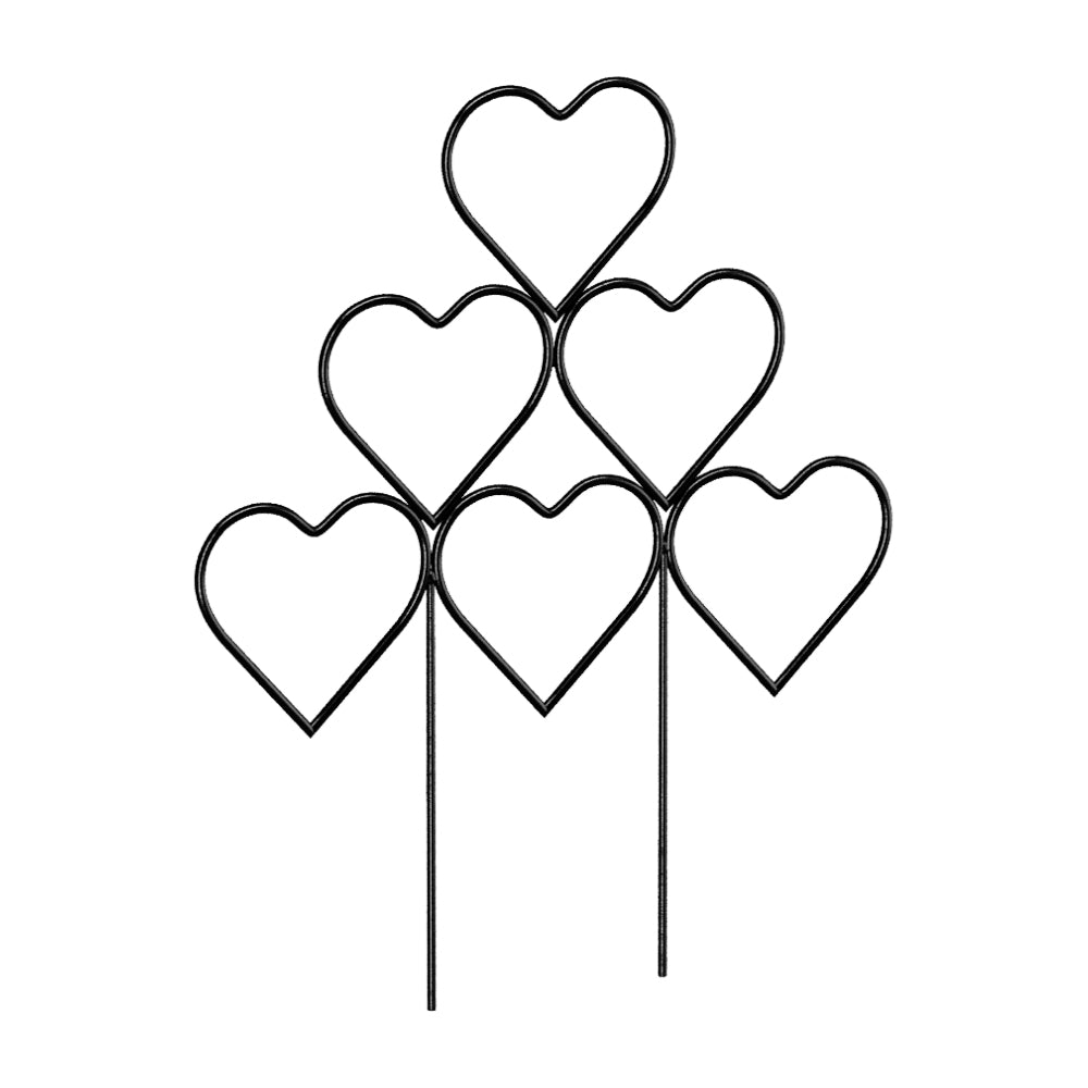 3pcs Heart-shaped Stackable Plant Climbing Trellises