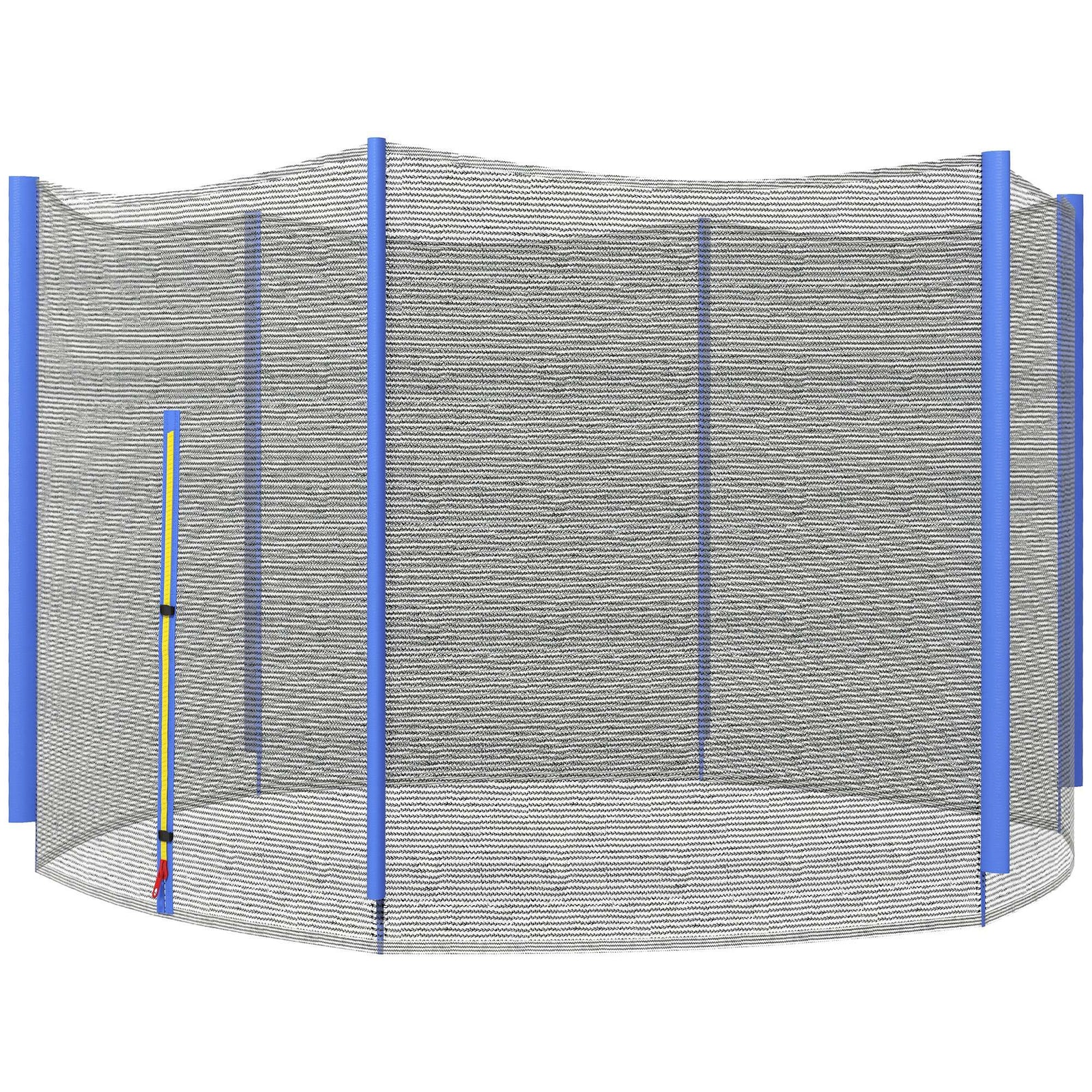 8ft Trampoline Net Replacement Safety Net W/ Zipped Door | Blue