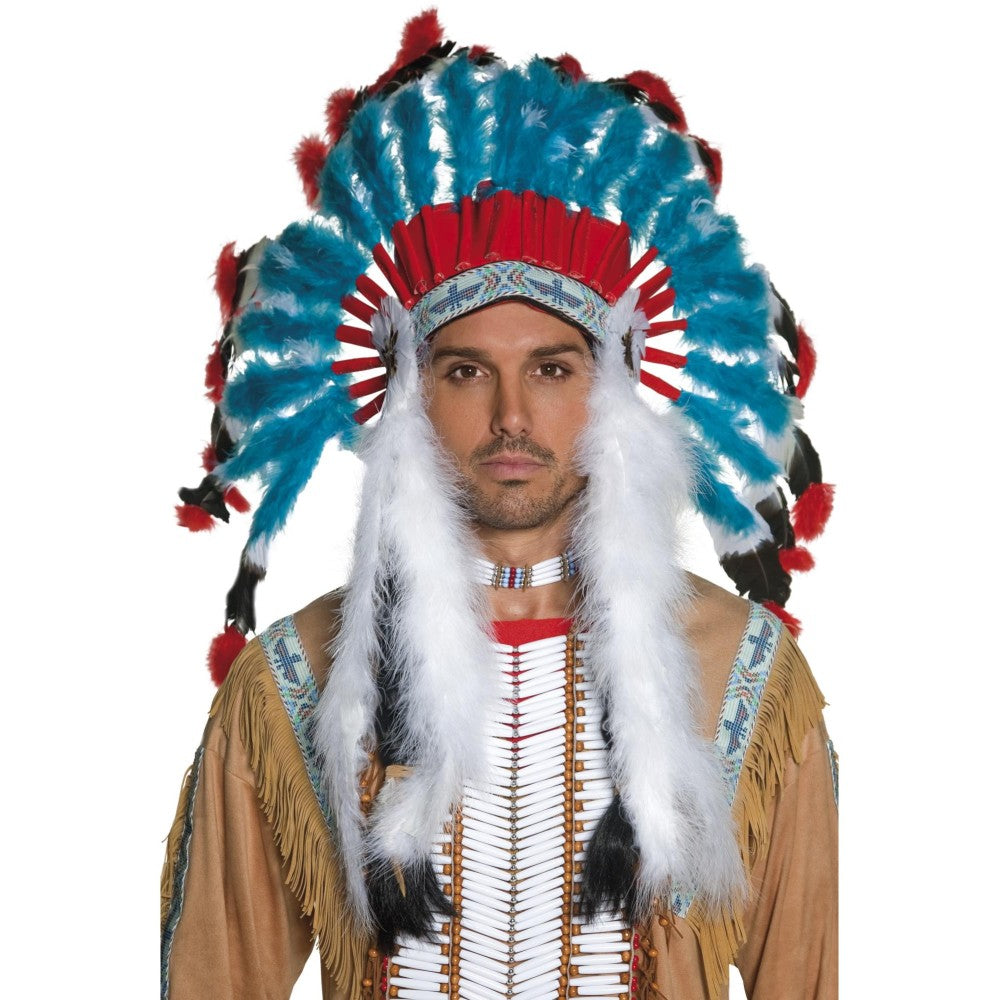 Native American Inspired Headdress, Blue