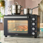 Cooks Professional 34l Mini Oven With 2 Ceramic Hobs - Countertop Cooker