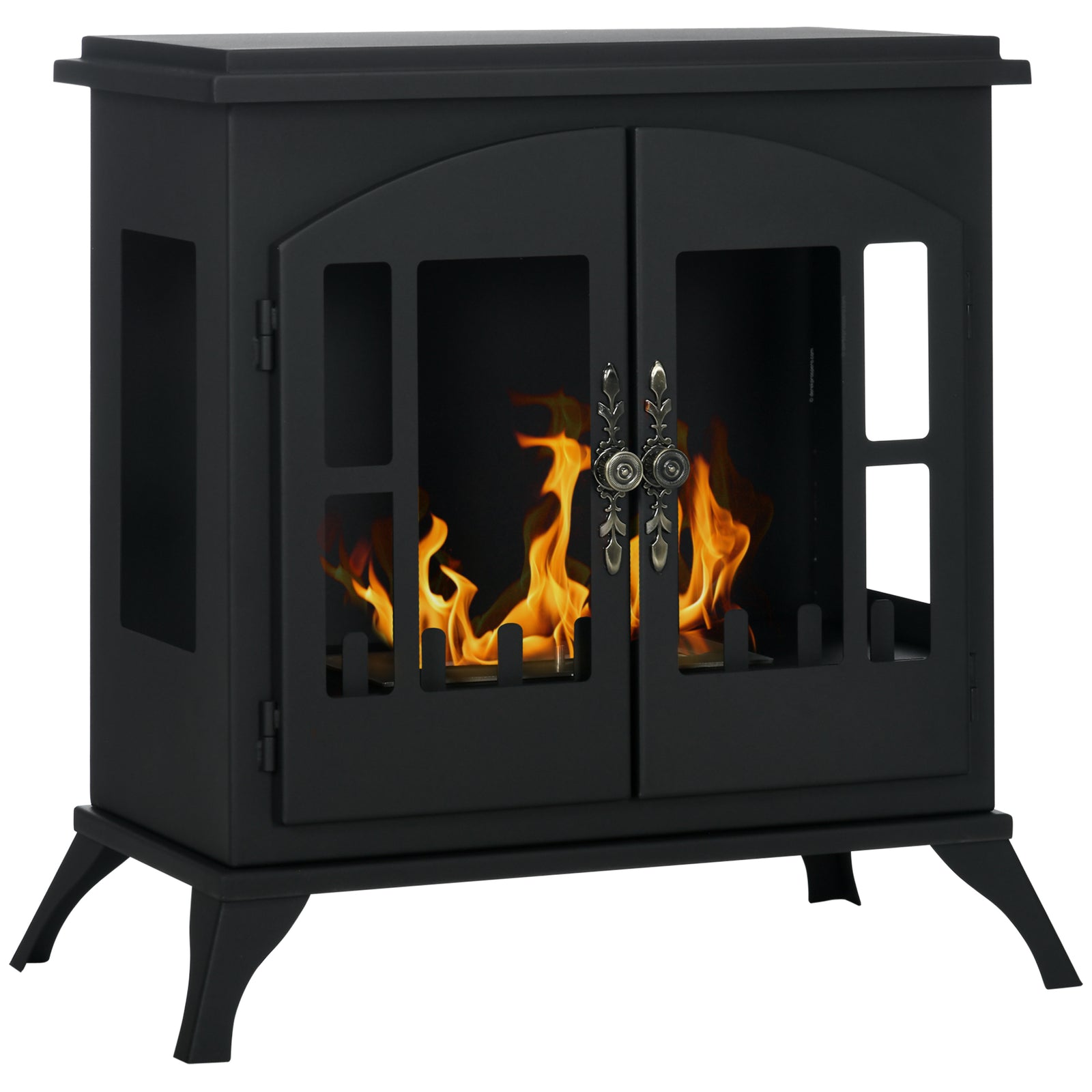 Ethanol Fireplace Stove Freestanding 0.9l Tank