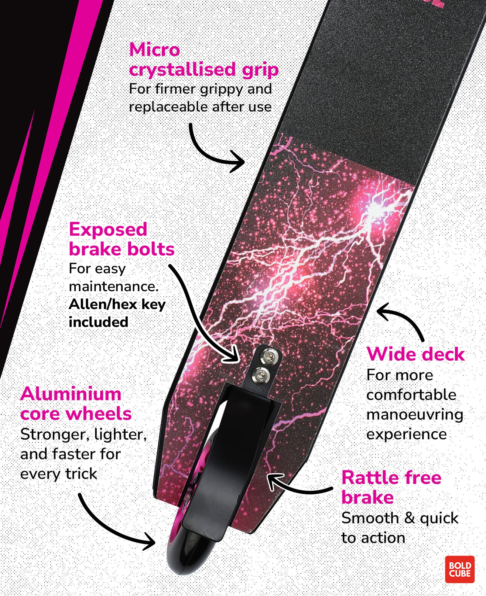 Deluxe Stunt Scooter | Pink