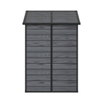 8x4ft Outdoor Apex Roof Storage Shed With Floor, Window,2 Vents & Double Lockable Doors,wood Grain Design
