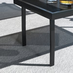 4pcs Patio Furniture Set Garden Sofa Glass Top Coffee Table | Beige