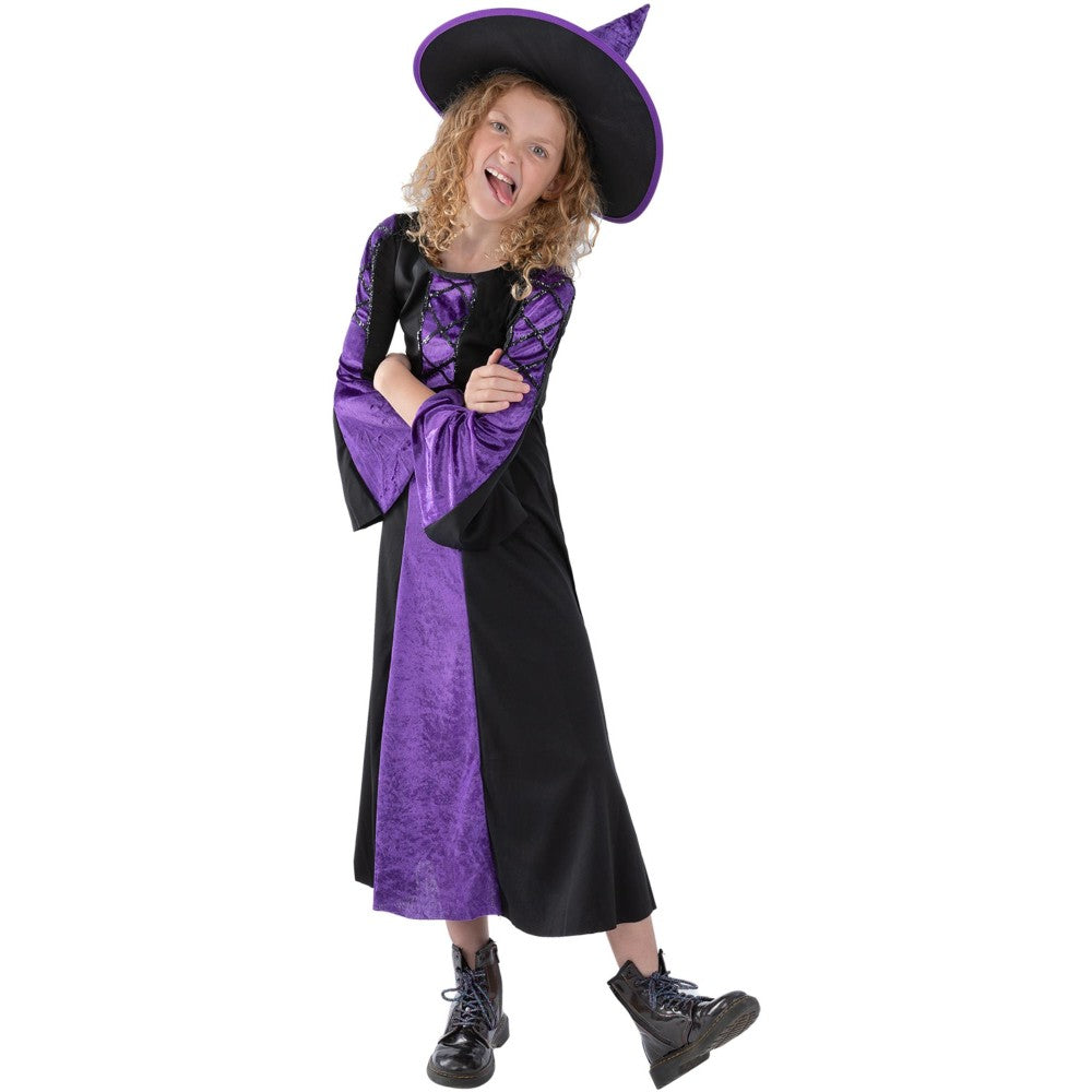 Bewitched Costume, Black And Purple | Small