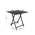 Folding Wooden Dining Table | 70cm x 70cm | Black