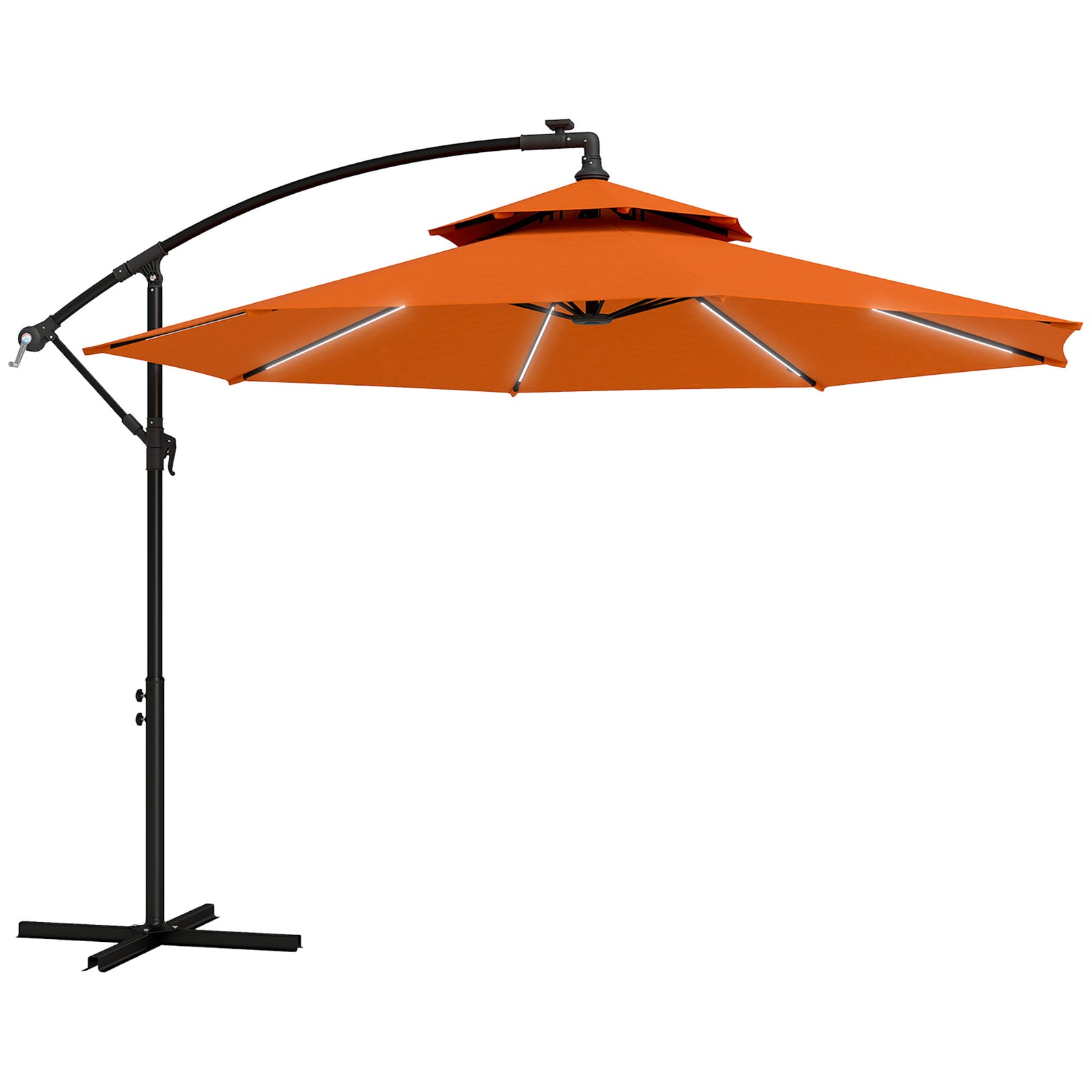 3m Cantilever Banana Parasol, Double Roof