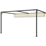 4 X 3(m) Outdoor Pergola Retractable Canopy Wall Mounted