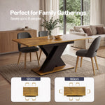 Extendable Dining Table Modern Extending Kitchen Dining Table 120-160cm