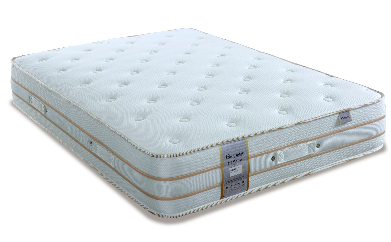 Havana 2000 Pocket Sprung Memory Foam Mattress | Double | White