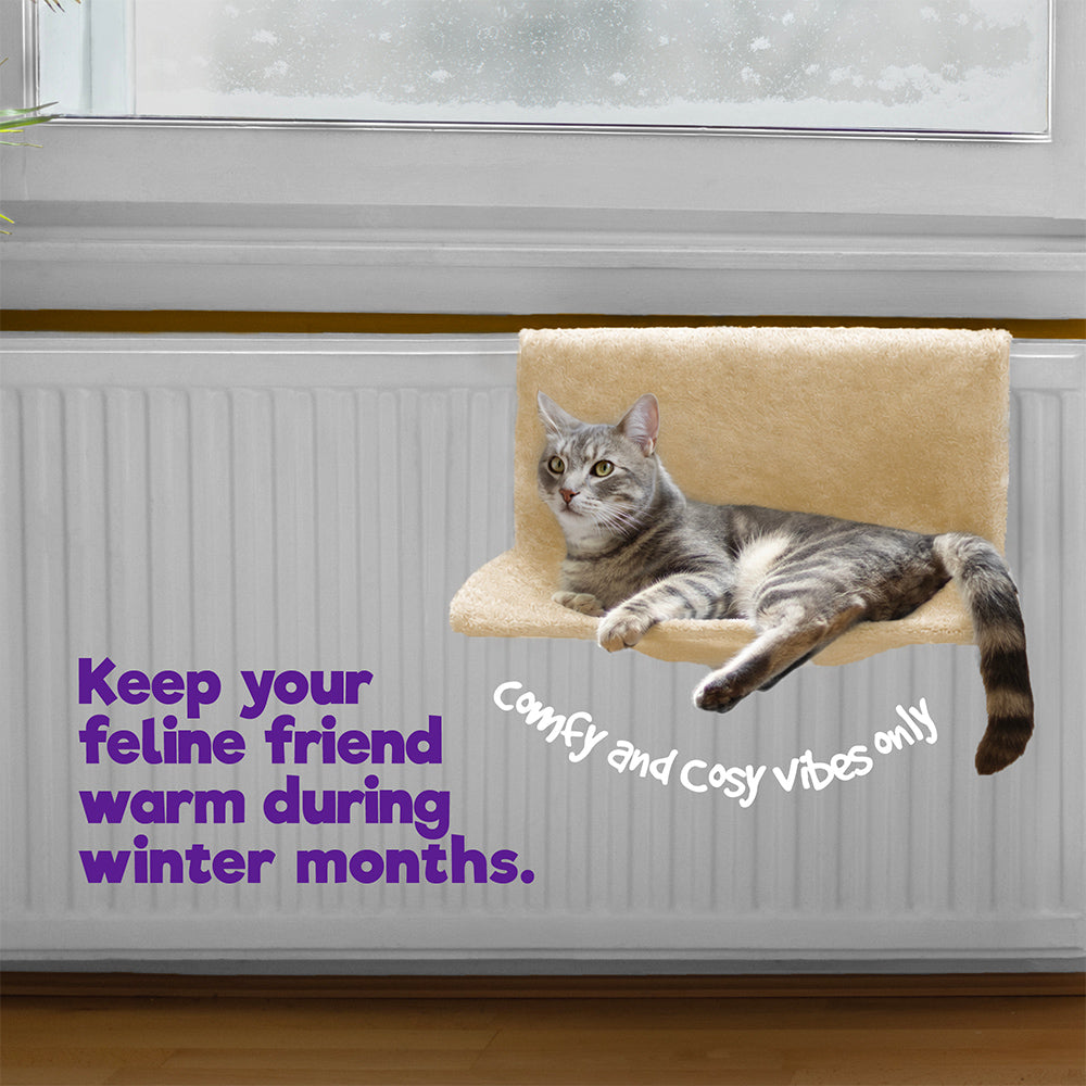 Petlicity Petlicity Cat Hammock Radiator Bed With Faux Fur Cover