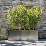 Zinc Galvanised Trough Planter | 120cm x 40cm x 40cm | Silver