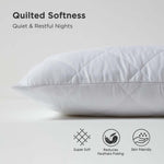 Cotton Rich Quilted Pillow Protectors | Body | White