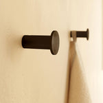 Towel Hook, Robe Hook, Coat Hook, Brushed Black,architect S+ Collection