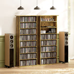 HOMCOM Cd Storage Unit Dvd Tower Blu-ray Storage Shelf For Living Room