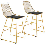 Modern Counter Height Bar Stools Wire Metal