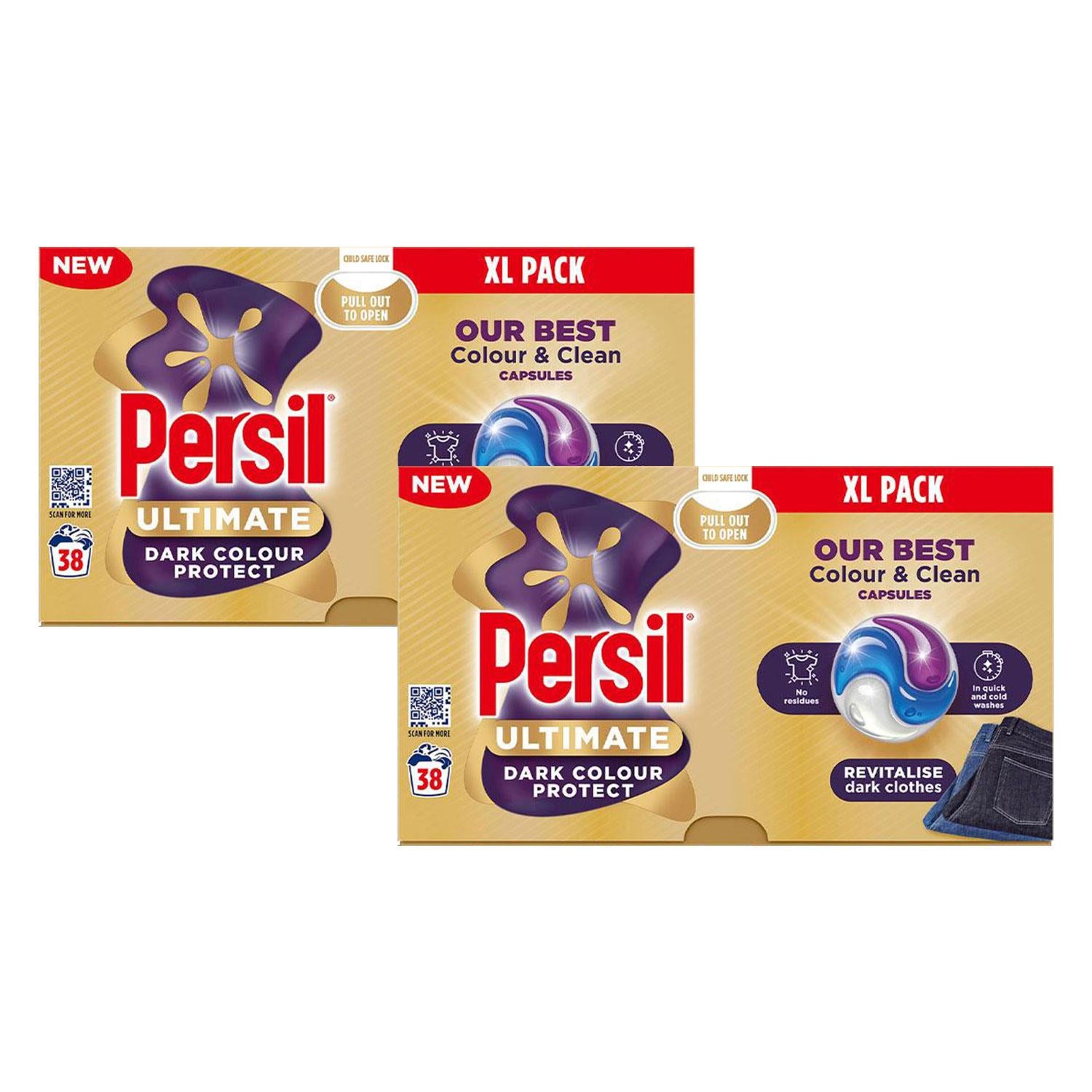Xl Ultimate Washing Capsules Dark Colour Protect Stain Removal 38w | Set of 2