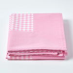 Cotton Gingham Check Throw | 150cm x 200cm | Pink