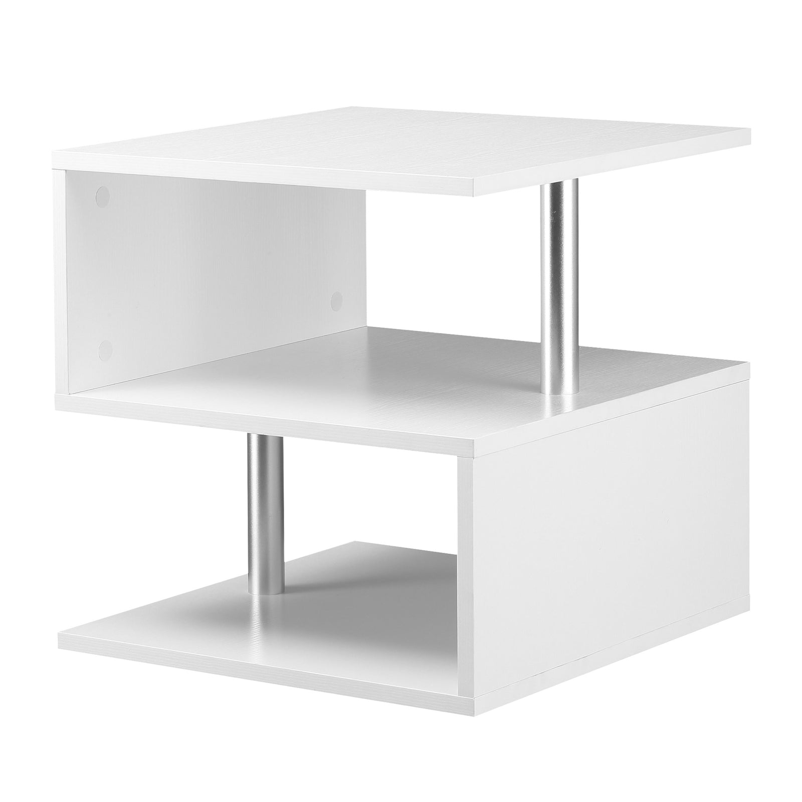 Coffee End Table Side Tv Sofa Stand Office | White