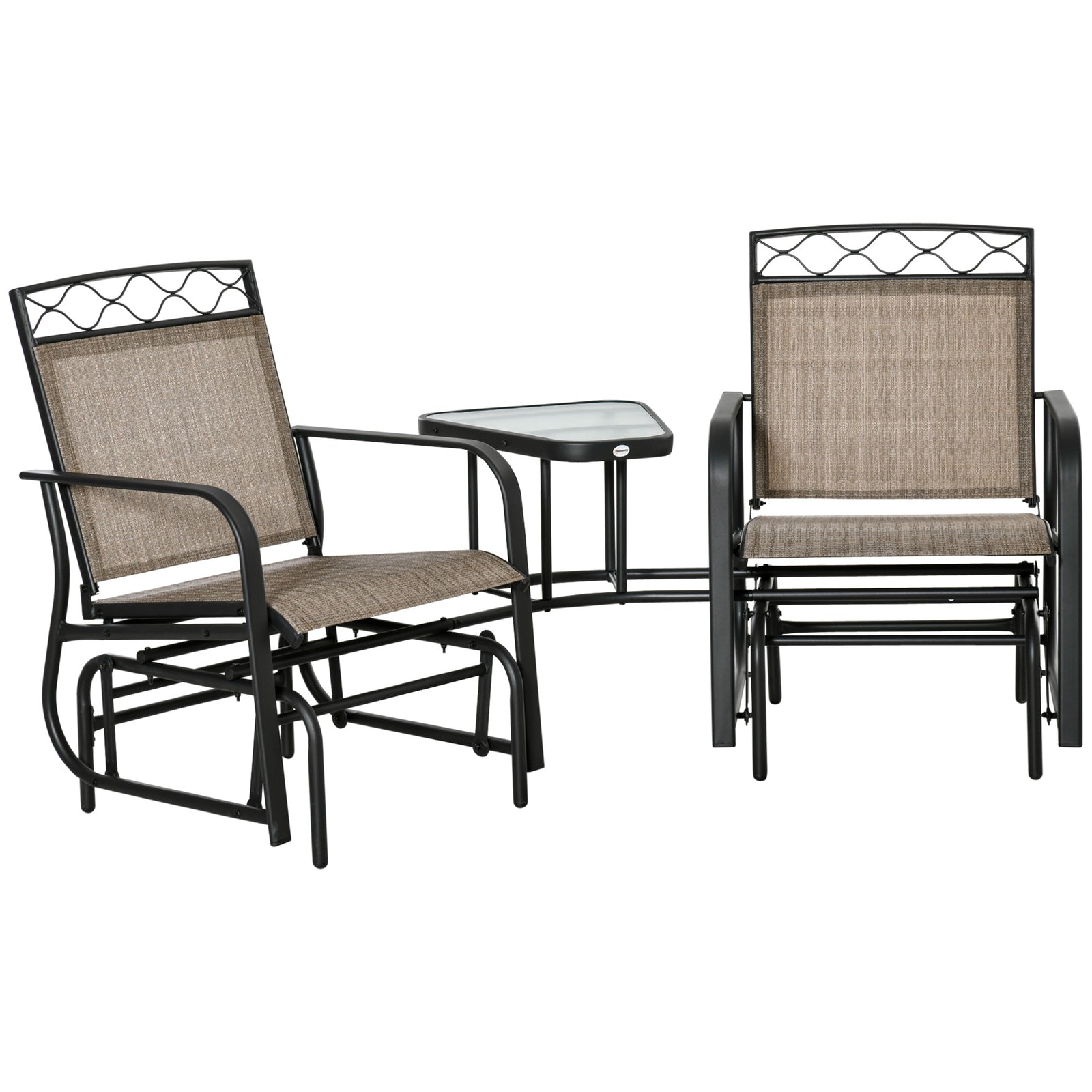 2-person Outdoor Glider Rocker Chair